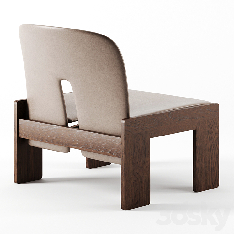 Model 925 Lounge Chairs by Afra and Tobia Scarpa 3DS Max - thumbnail 2