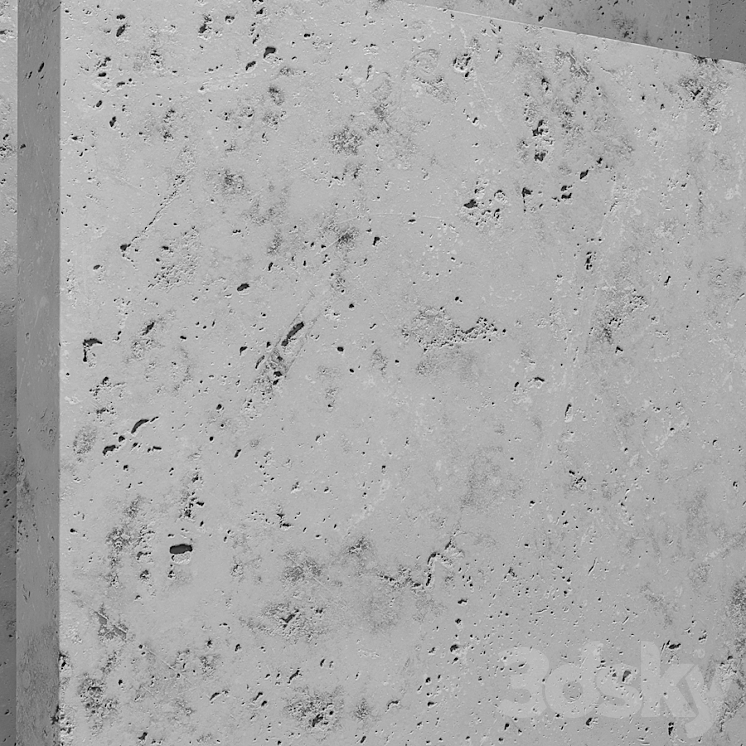Material (seamless) - concrete plaster set 146 3D Model