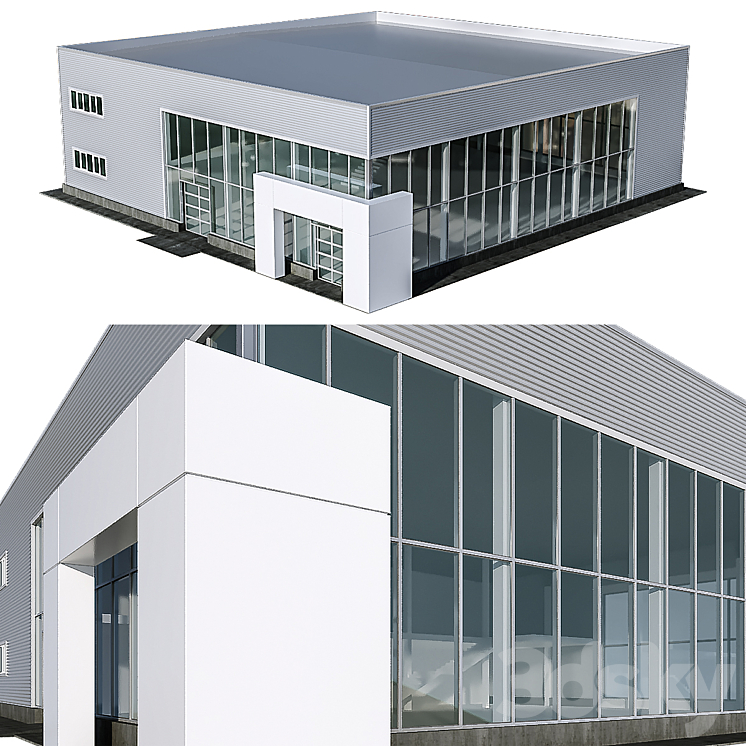 Modern Residential Building 24 3D Model