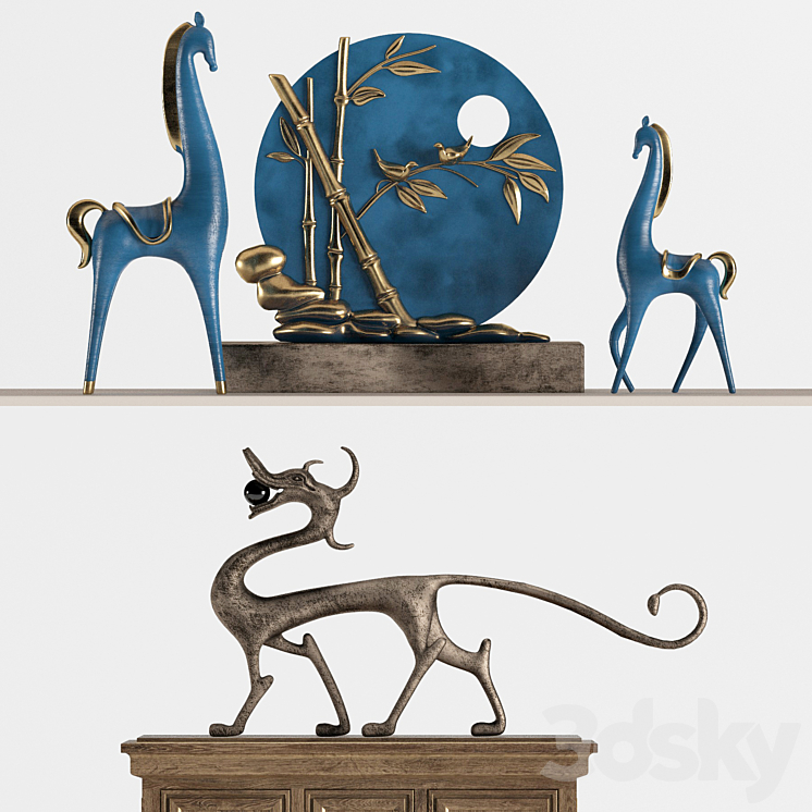 Decorative set 07 3D Model