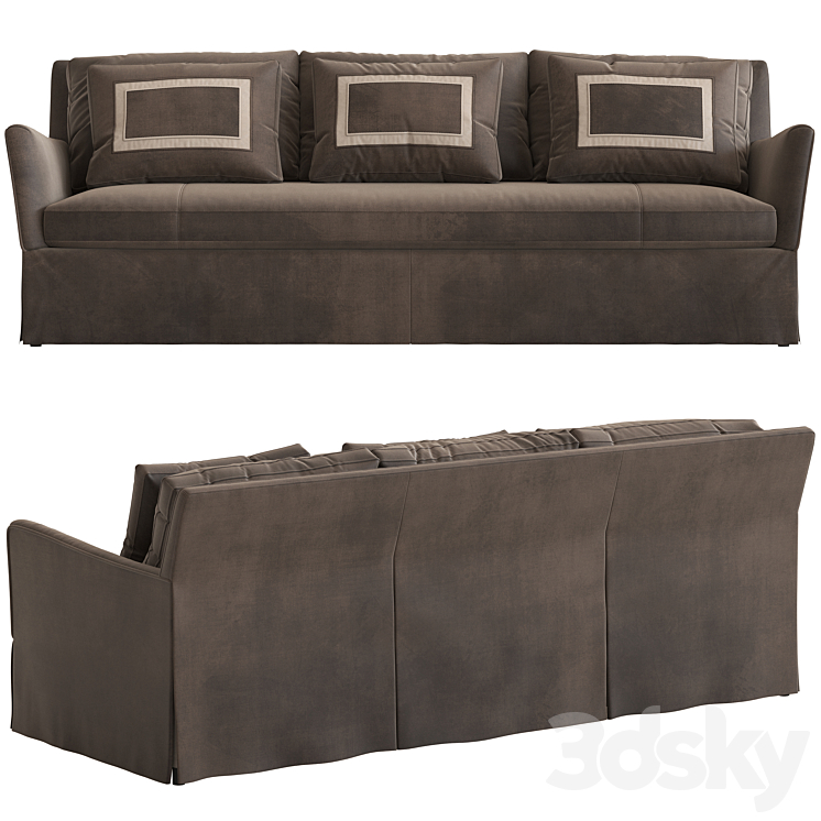 Caracole fair and square sofa 3D Model