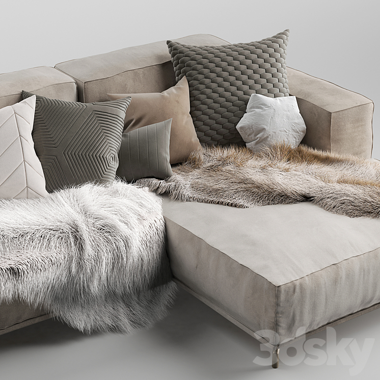 Sophie corner sofa 3D Model