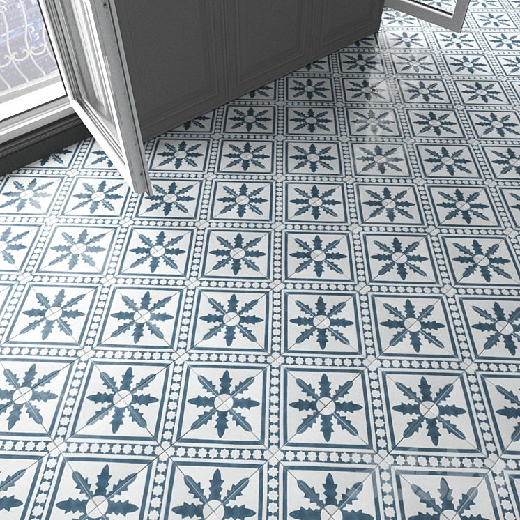 Marrakech Design tile Traditional patterns & Solids_23 Tile 3D model