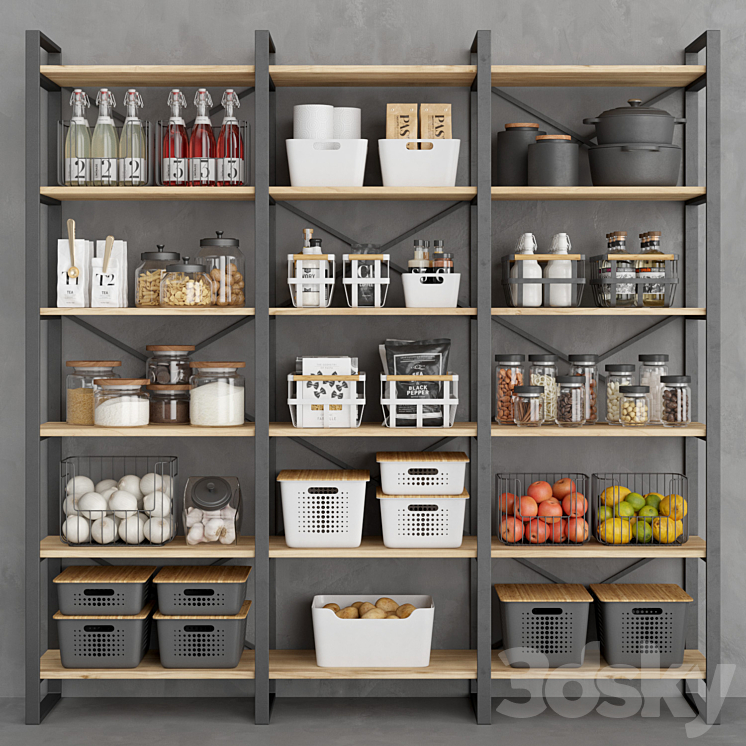 Industrial pantry 3DS Max - thumbnail 1