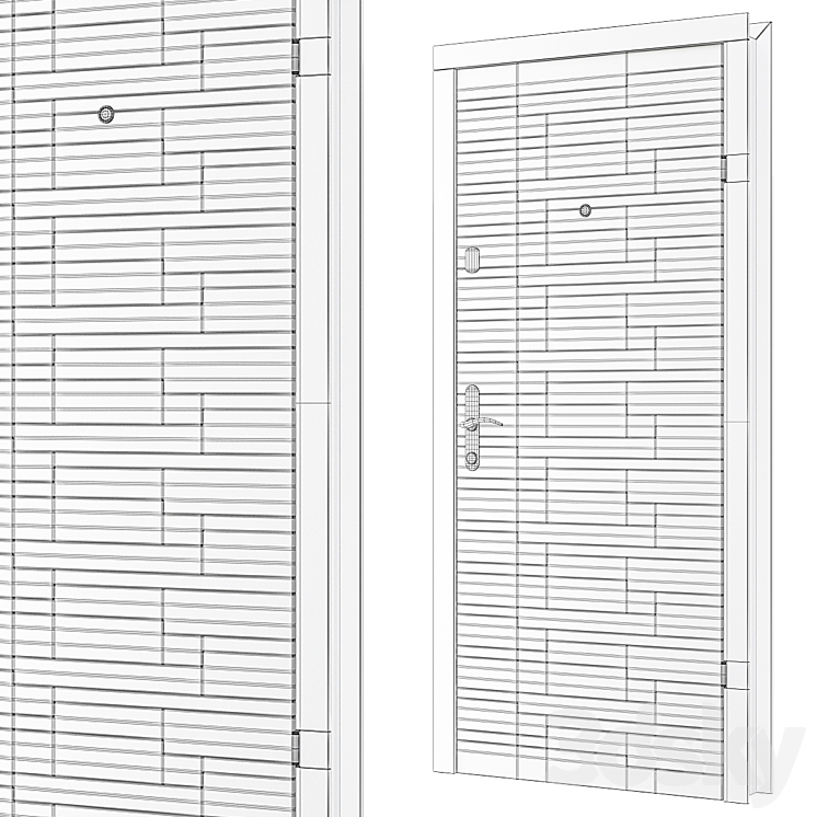 Interior Doors Premium Pro No. 89 3D Model