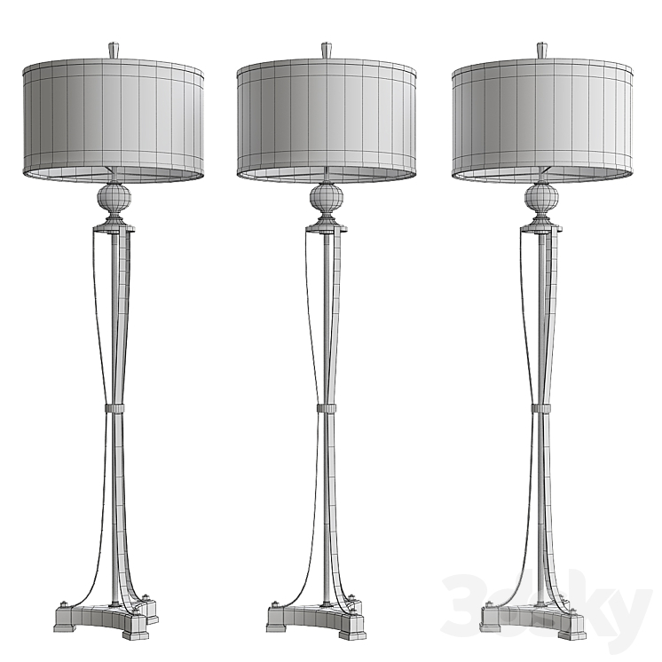 Tristana Floor Lamp by Uttermost 3D Model