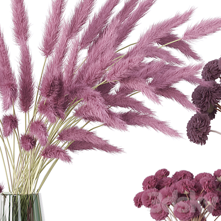 Bouquet of flowers in a vase 45 3D Model