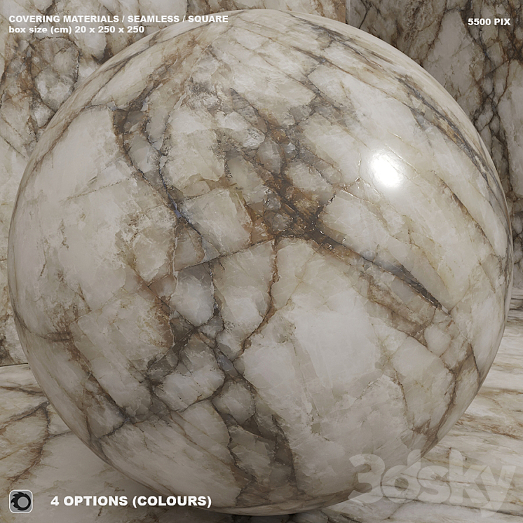Material (seamless) – stone marble – set 147 3DS Max - thumbnail 1