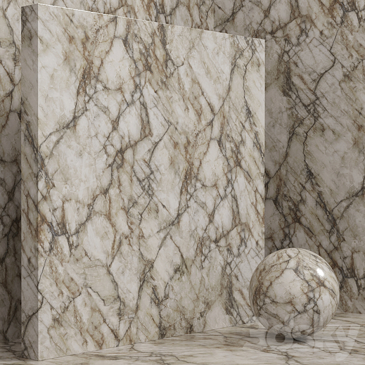Material (seamless) – stone marble – set 147 3DS Max - thumbnail 2