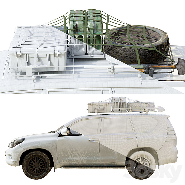 Toyota Land Cruiser Prado 3D Model