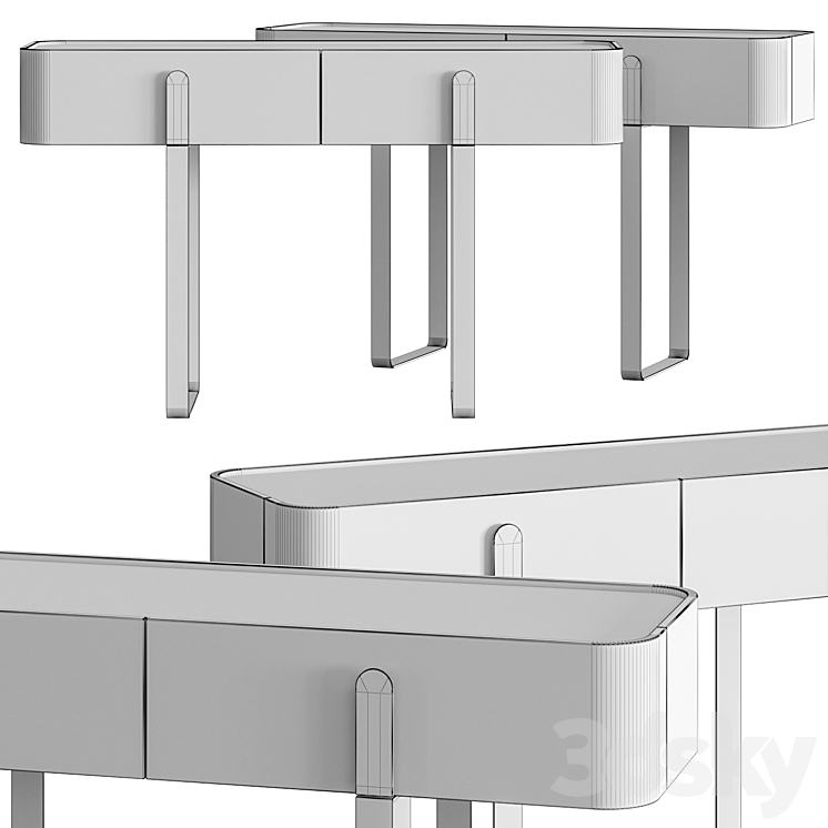 Capital Collection Eden Console Table 3DS Max - thumbnail 2