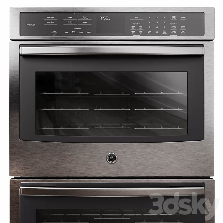 GE Profile 5 Piece Kitchen Appliance 3D Model