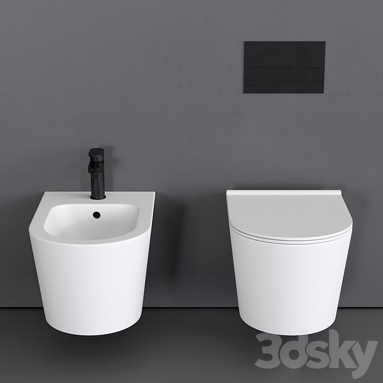 Alice Ceramica Form Wall-Hung WC 3DS Max - thumbnail 2