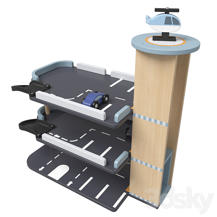Kid&'s concept car park Aiden 3D Model