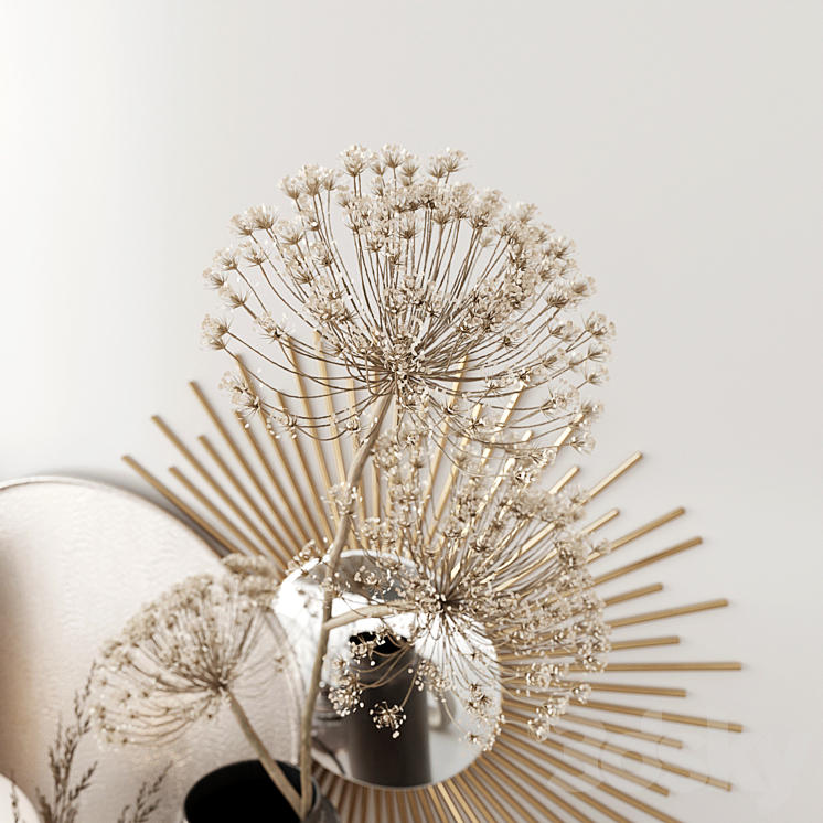 Set with heracleum 3D Model