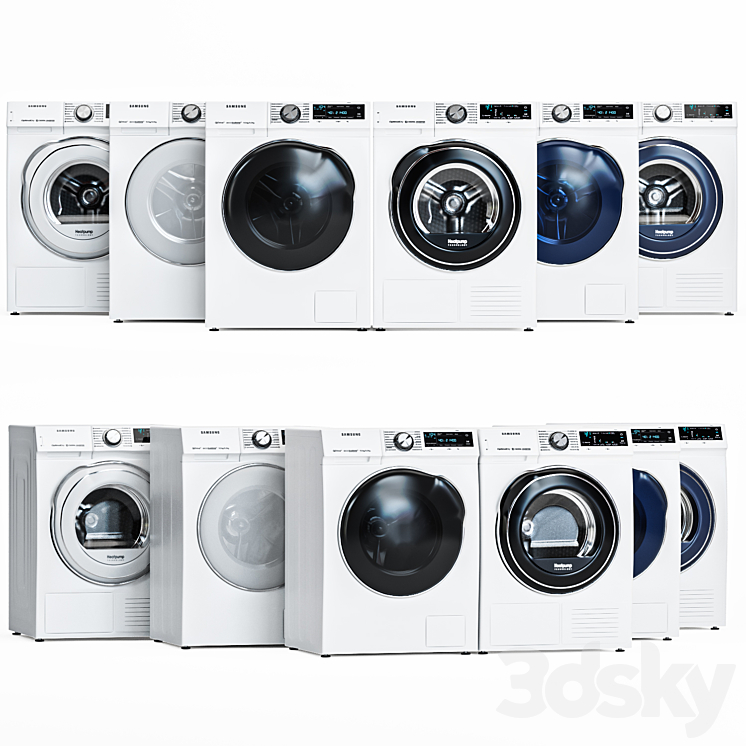 Samsung washer and dryer 3DS Max - thumbnail 1