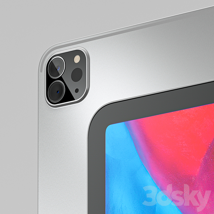 iPad Pro 12.9 (2020) + Magic Keyboard + Apple pencil 3D Model