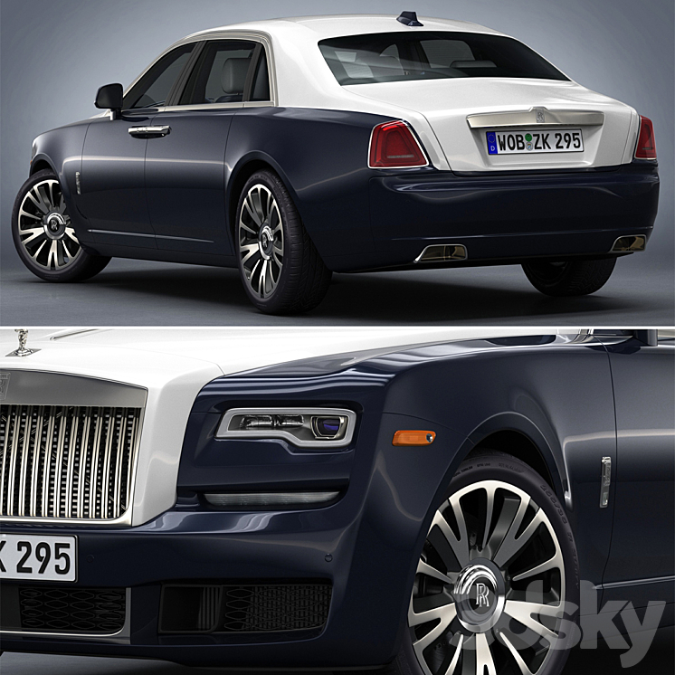 Rolls-Royce Ghost EWB 3D Model