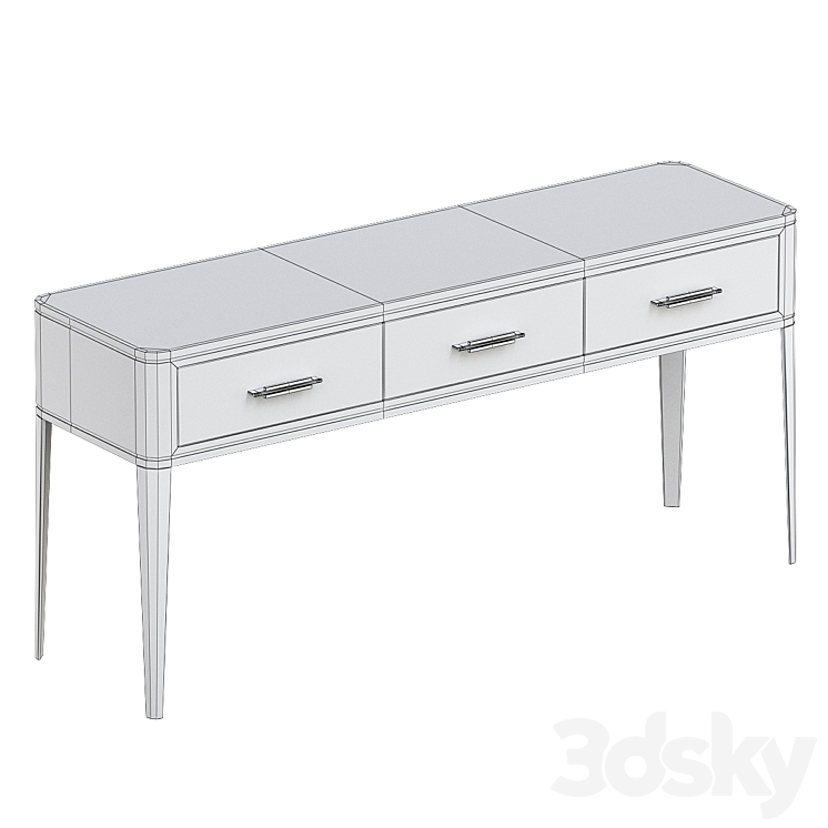 Clicquot Console Table Frato Interiors 3D Model