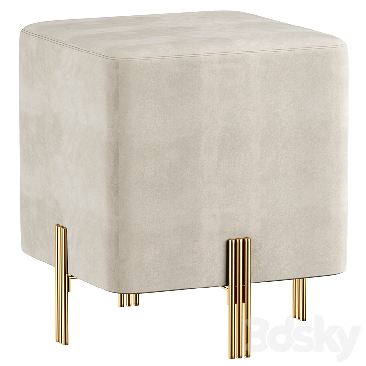 EICHOLTZ STOOL BURNETT 3D Model