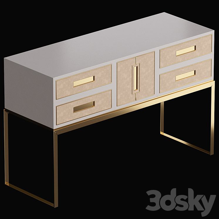 Gardner Console Table Frato Interiors 3DS Max - thumbnail 1