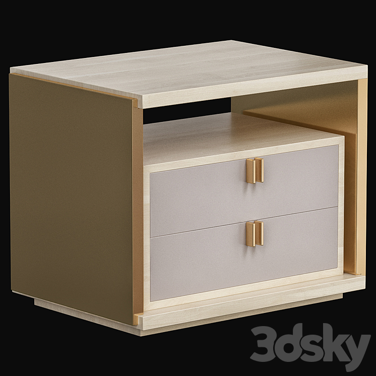 Lexton Bedside Table Frato Interiors 3DS Max - thumbnail 1