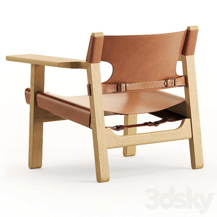 The Spanish Chair by Fredericia 3DS Max - thumbnail 2