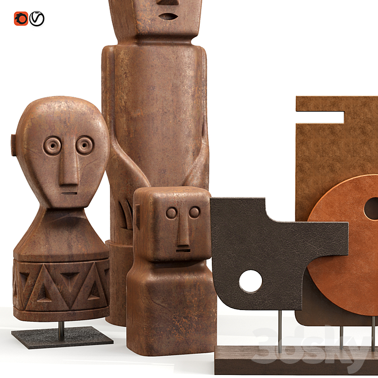 Decorative set 3D Model