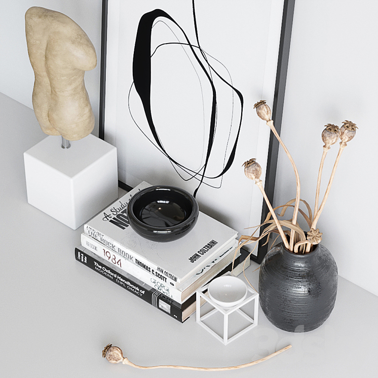 Decorative set 3D Model