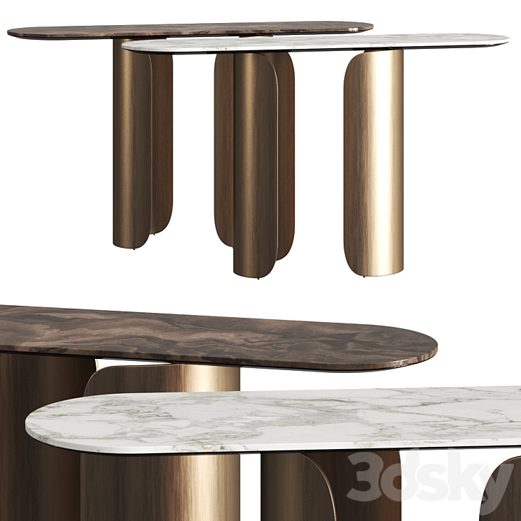 Opera Contemporary Gabriel Console Table 3DS Max - thumbnail 1