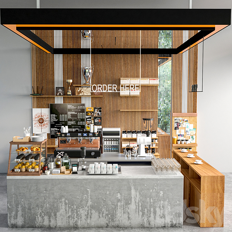 JC Coffee Shop 7 3D Model