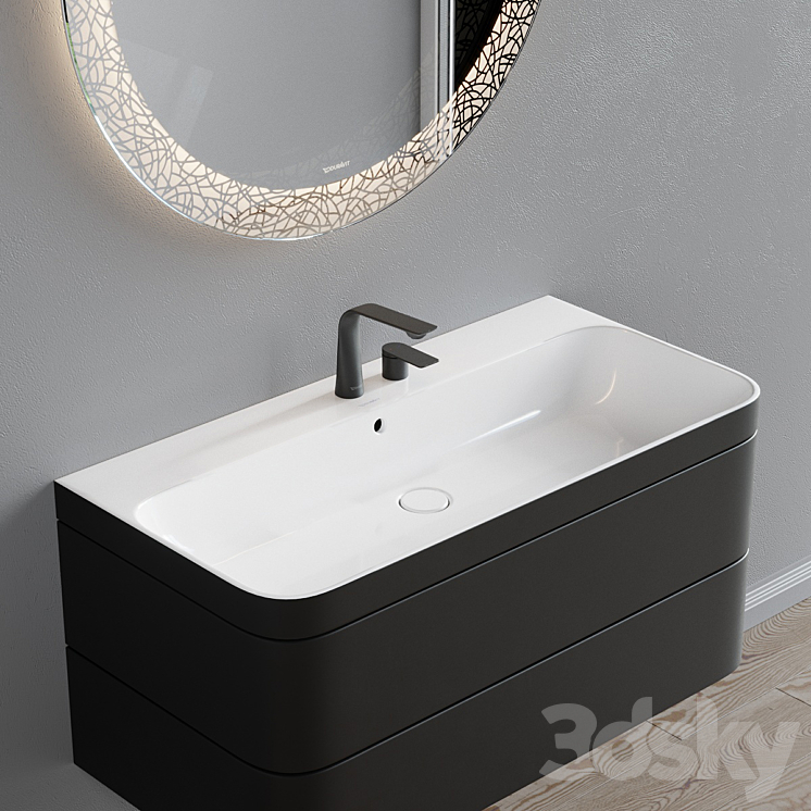 Duravit Happy D.2 Plus | Vanity unit 3D Model