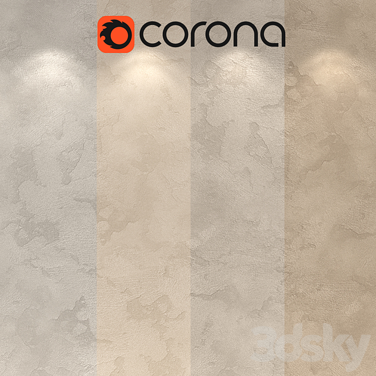 Decorative plaster single-layer version 803 3D Model