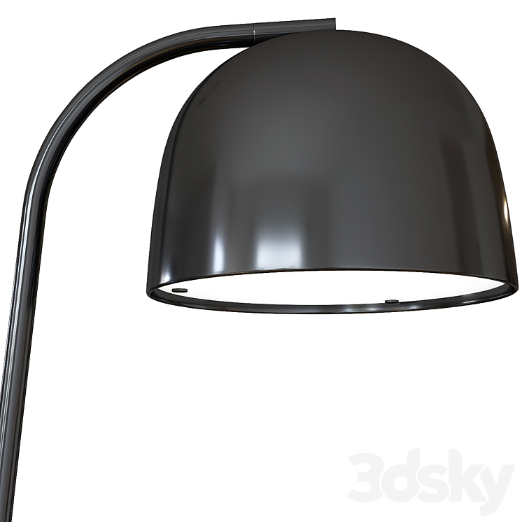 A set of floor lamps. IKEA HEKTAR  Grant Floor Lamp EU Black 3DS Max - thumbnail 2