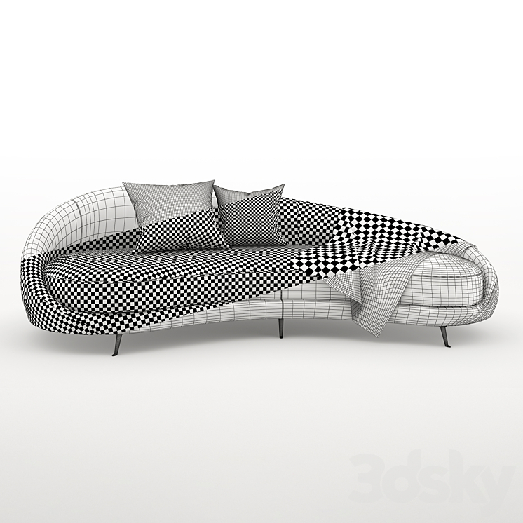 Eichholtz Sofa Esmeralda Sofa 3D model