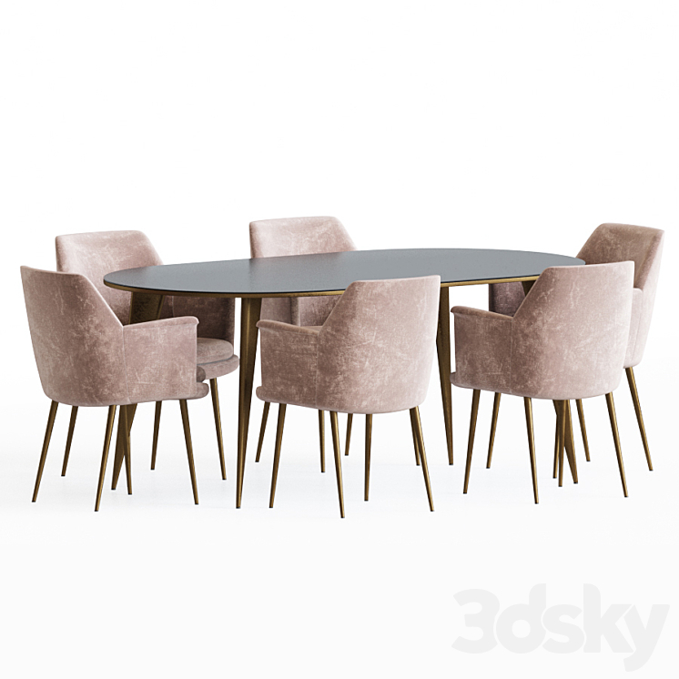 Dining Set 63 3D Model