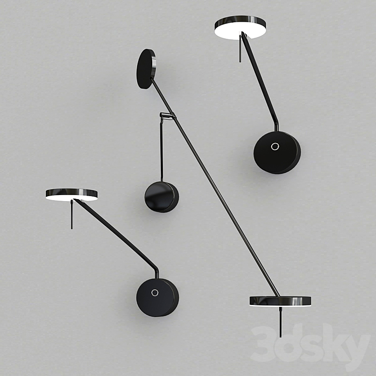 Invisible wall Wall light 3D model
