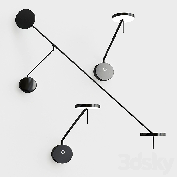 Invisible wall Wall light 3D model
