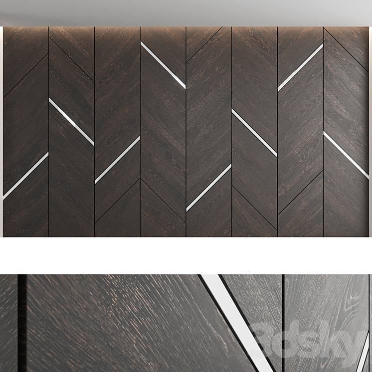 Decorative wall panel_set 11 3D Model