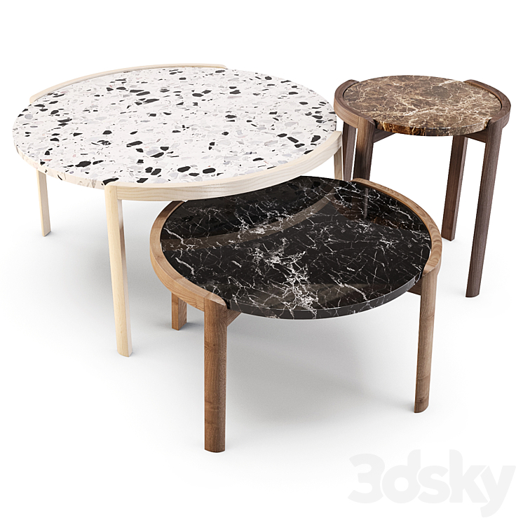 Bolia: Coffee Tables – Mix 3DS Max - thumbnail 1
