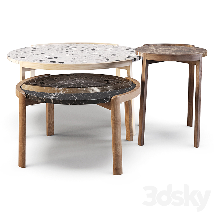 Bolia: Coffee Tables – Mix 3DS Max - thumbnail 2