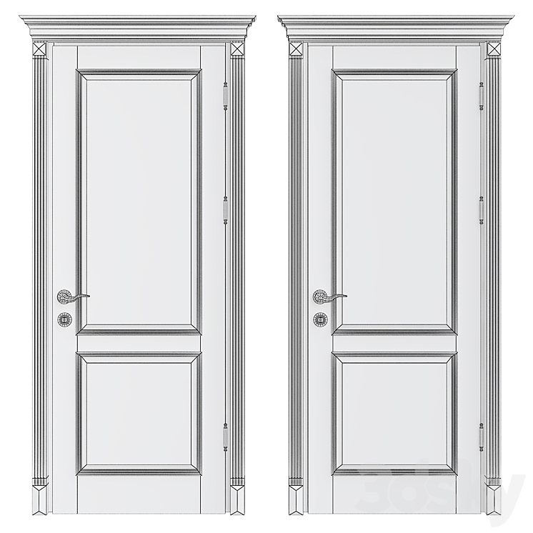 Elite door model 15 3D Model
