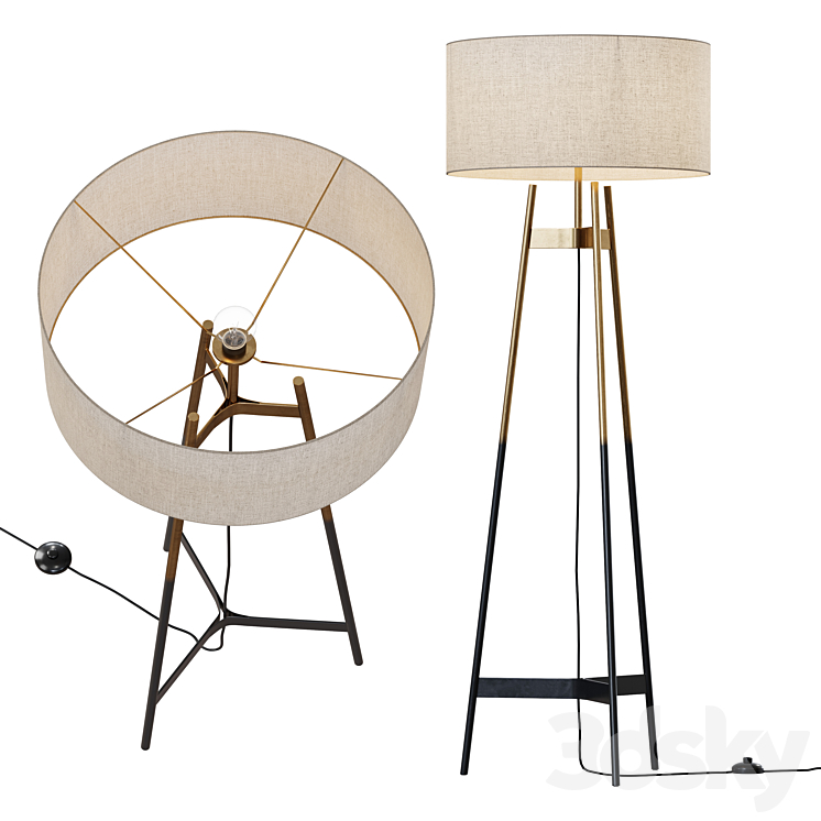 CB2 / BRACE OMBRE FLOOR LAMP