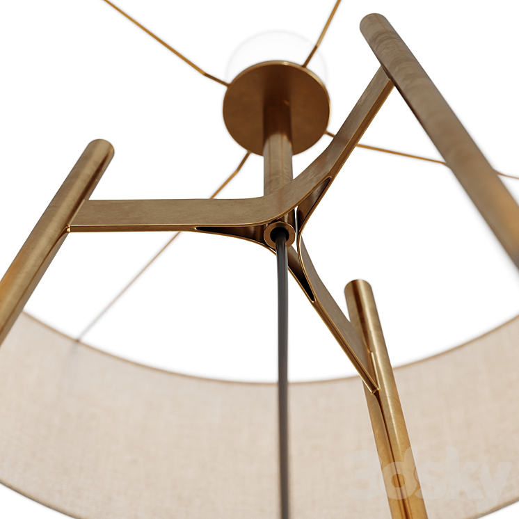CB2 / BRACE OMBRE FLOOR LAMP 3D Model