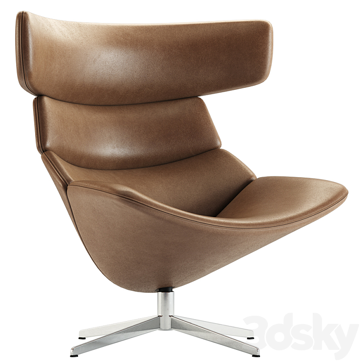 Erik Jorgensen / Asko High Easy Chair 3D Model