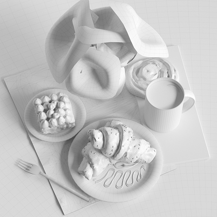 Croissant 3D Model