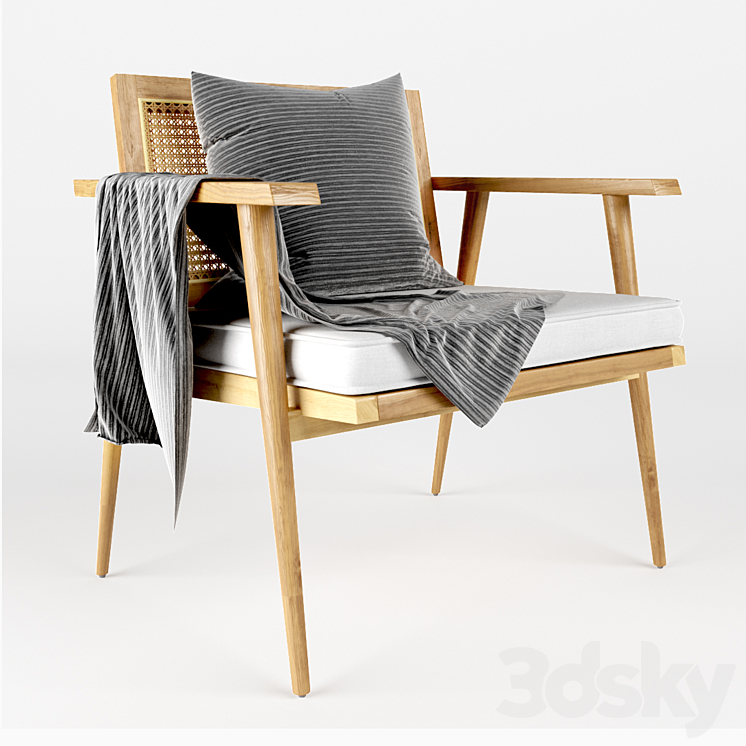 Anja Occasional Chair 3DS Max - thumbnail 1