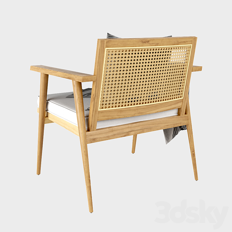 Anja Occasional Chair 3DS Max - thumbnail 2