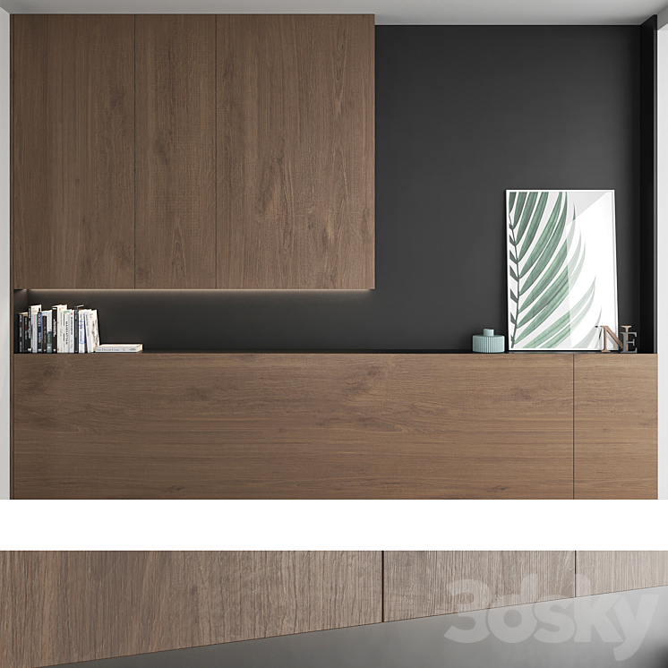 Decorative wall panel_set 21 3D Model