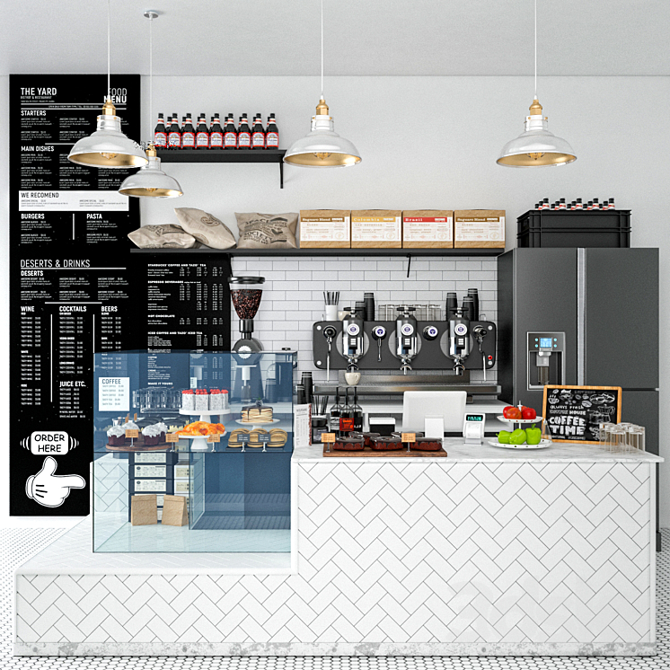JC Coffee Shop 8 3D Model